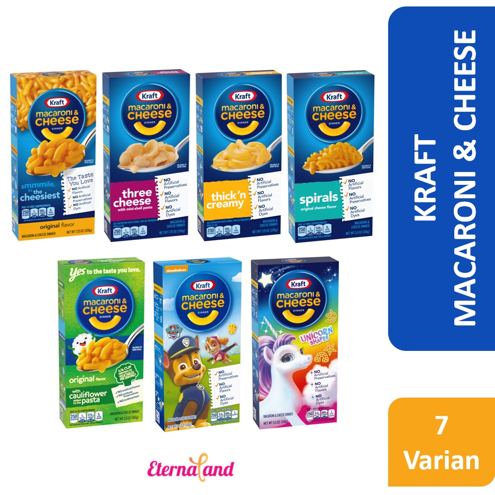 

Kraft Macaroni & Cheese (Kraft Macaroni Keju Instant)
