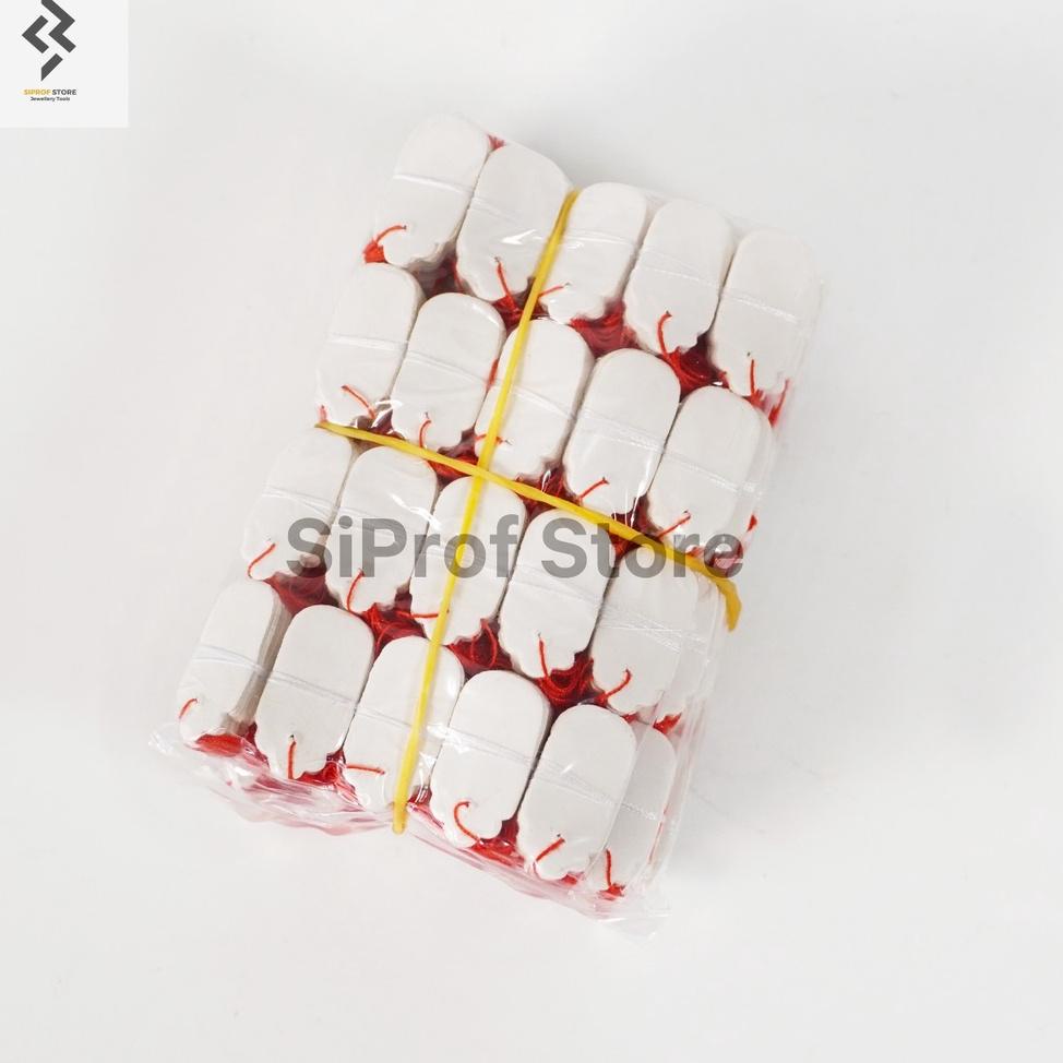 

(U-S1S(♥☞) Bandrol / Price Tag / Label Harga Perhiasan ukuran kecil 1 Pack (5 bungkus) Isi 1300 - 1700 Label top produk