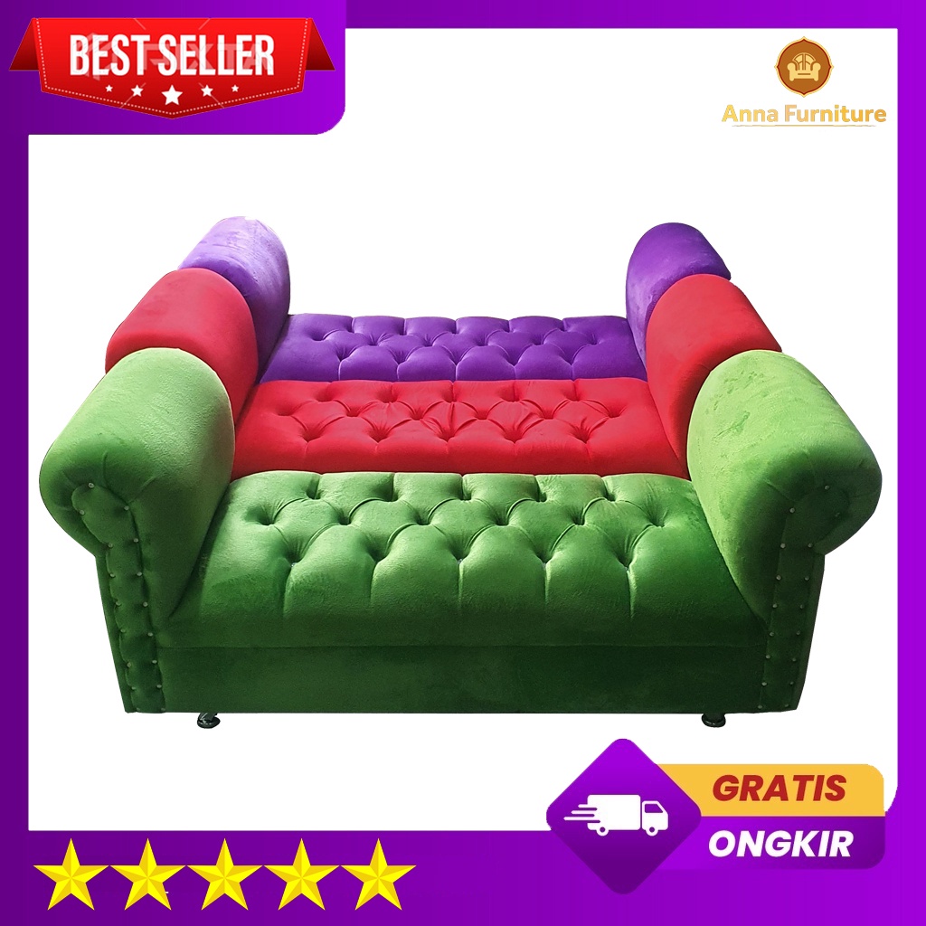 SOFA BENCH MINIMALIS RUANG TAMU | STOOL PANJANG | SOFA CAROL BENCH