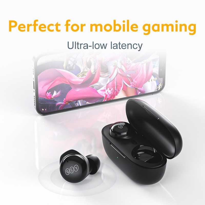 QCY TWS Bluetooth Earphone with Charging Case - QCY-T17 ( Mughnii )