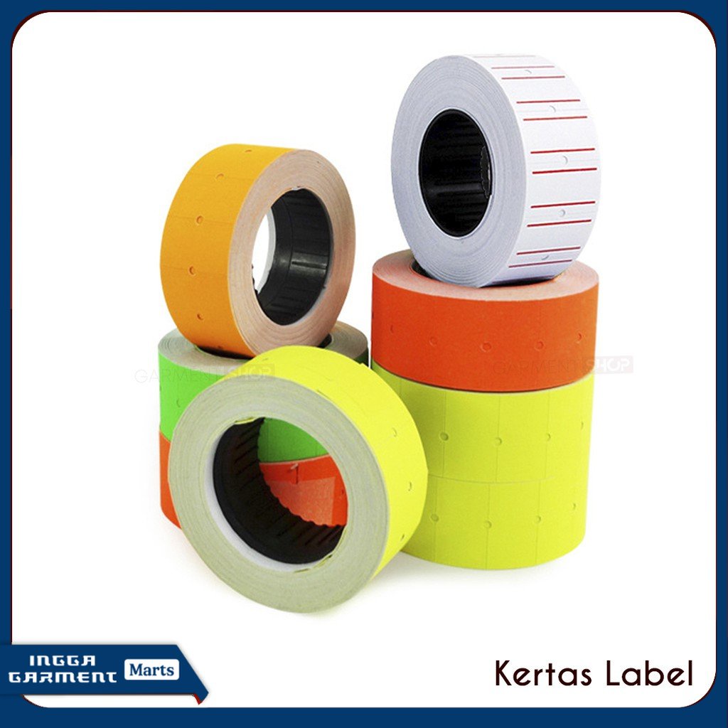 

ISI LABEL HARGA ALAT PRICE LABELLER REFILL SINGLE WARNA - WARNI