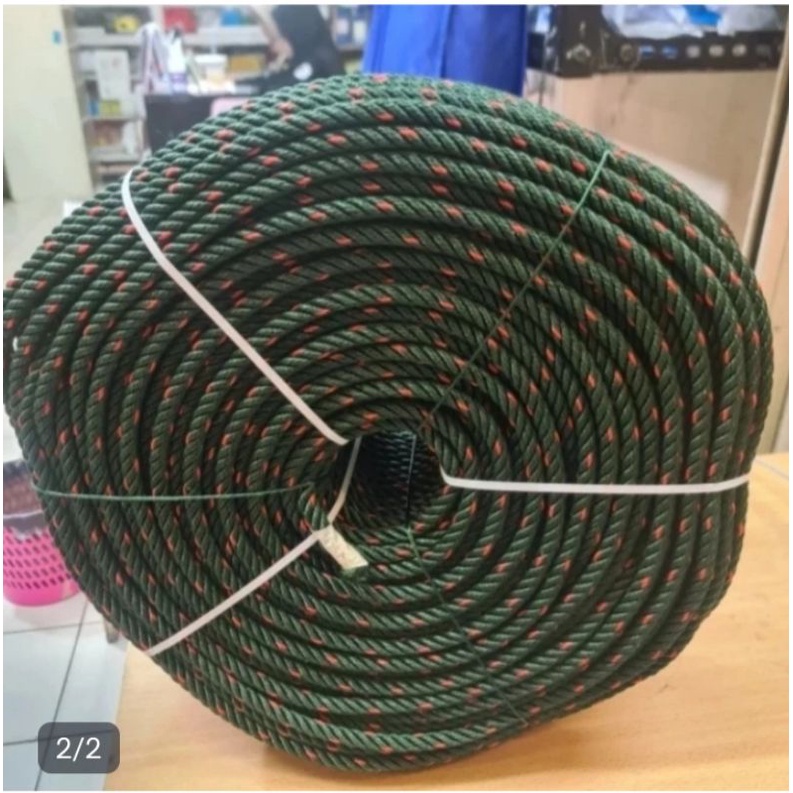 

TAli plastik 10 mm per Roll hijau/ORIGINAL