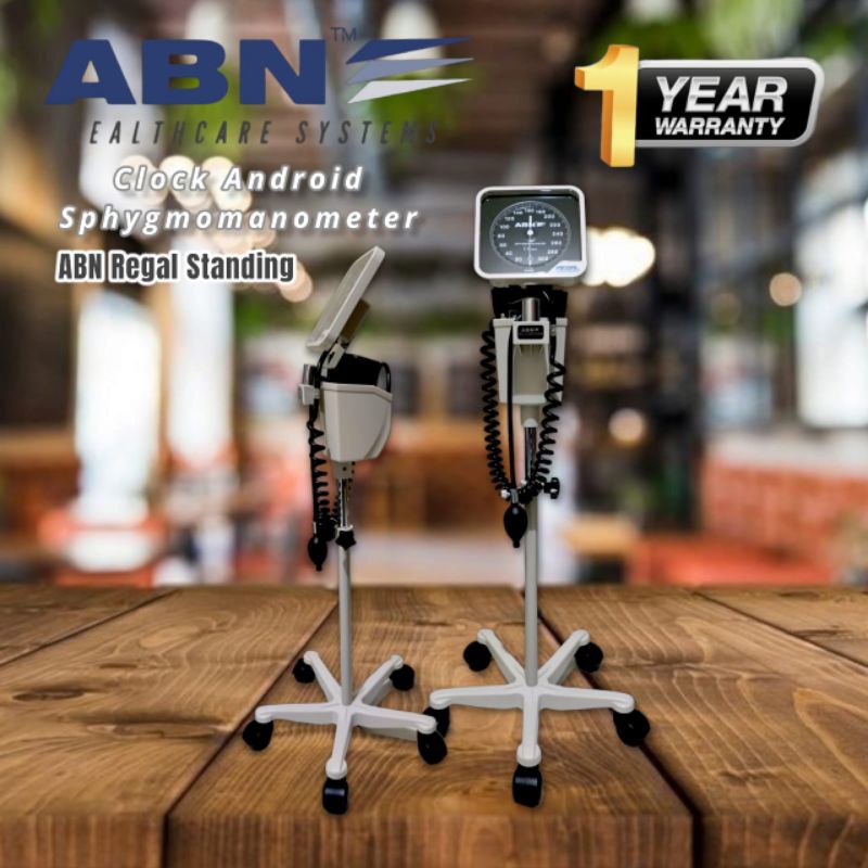 ABN Regal Stand Model The Portable Clock Aneroid Sphygmomanometer Professional Series / Tensimeter Aneroid Type Berdiri ABN Regal Standing