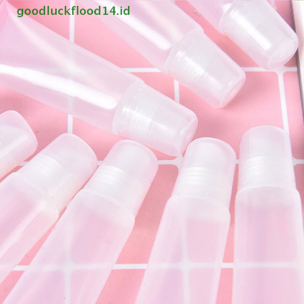 [GOOGFOUR] 10pcs Tabung Kosmetik Kosong Isi Ulang Baru Lip Gloss Balm Wadah Kosmetik Bening [TOP]