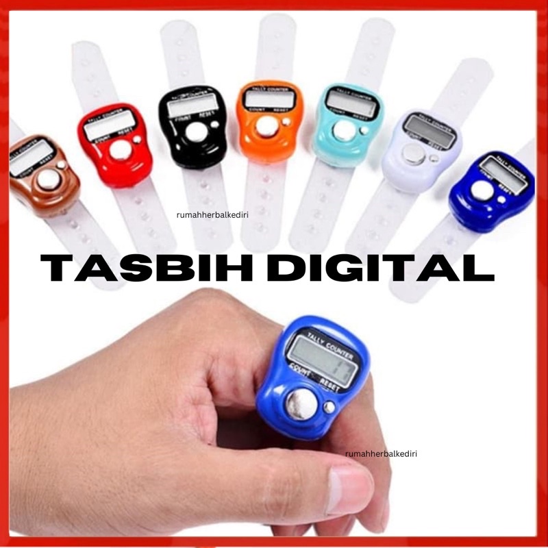 Tasbih Digital Mini Finger Counter Penghitung Digital Tally Jari Ngaji