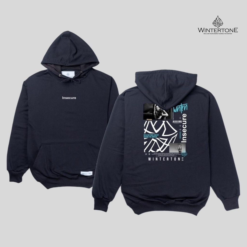 Sweater Hoodie Distro Pria Hitam WINTERTONE Streetwear Series 2 WNTRN Oversize Suiter Pria Original Bandung Outerwear Cowok High Quality