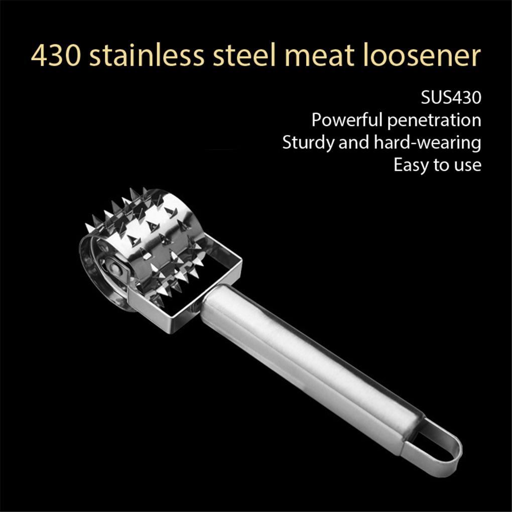 Meat Tenderizer Roller Stainless Steel Rolling Hammer Untuk Steak Ayam Babi