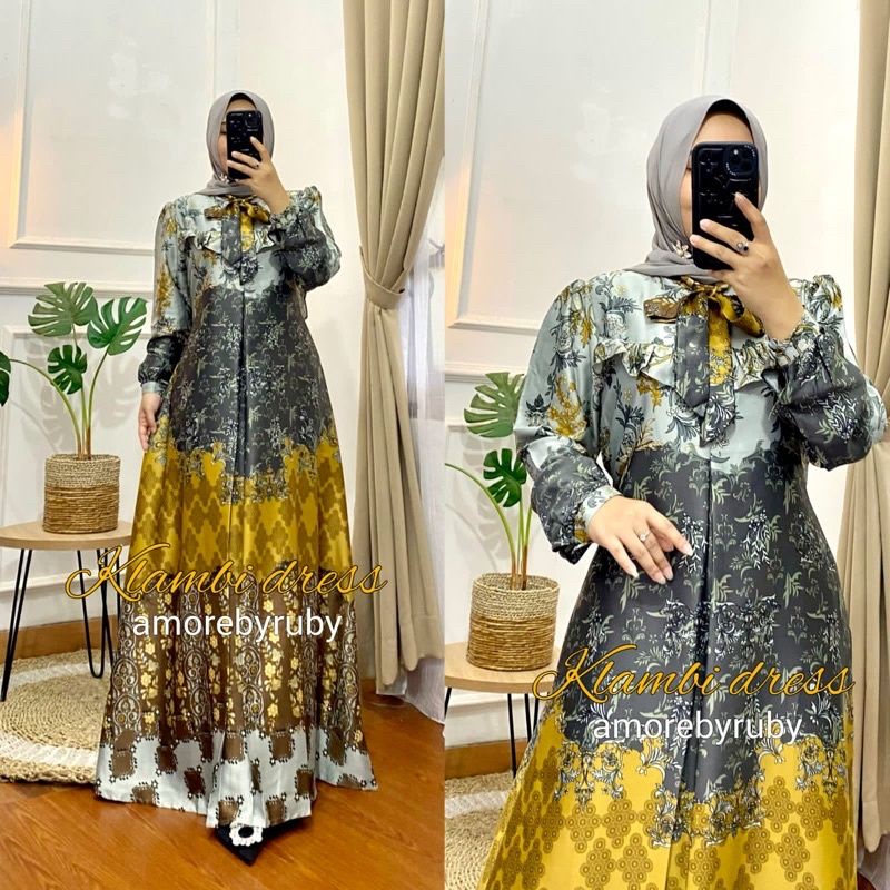 AMORE DRESS BY RUBY GAMIS AMORE BY RUBY ORI DIOR SILK PREMIUM