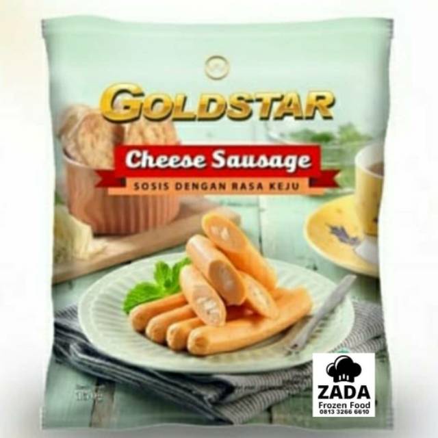 GoldStar Sosis Ayam Rasa Keju 150Gr isi 6 pcs