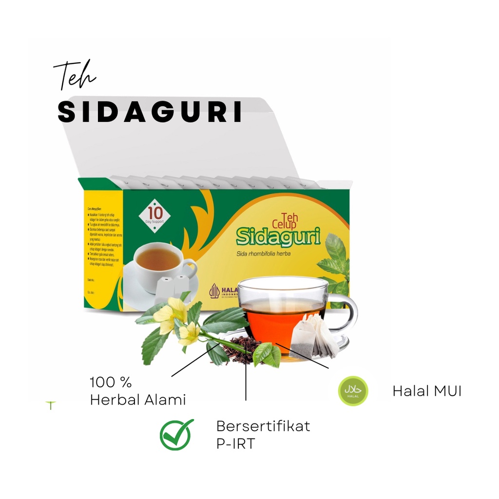 

Tazakka Sidaguri Teh Asam Urat dan Kolesterol Tinggi Original Halal Isi 20 Kantung Celup Tea Bag Minuman Kesehatan Herbal Obat Nyeri Sendi Lutut Tulang Antiradang Rematik Terapi Jamu Pegal Linu