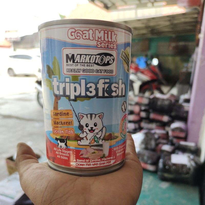 Markotops kaleng tripel3fish sardine Mackarel oceanfish 400gr