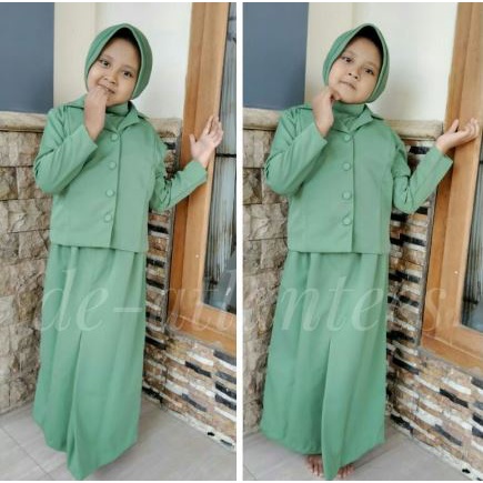 ♔isriststore♔ Baju Anak persit Baju persit anak / Baju persit muslim anak