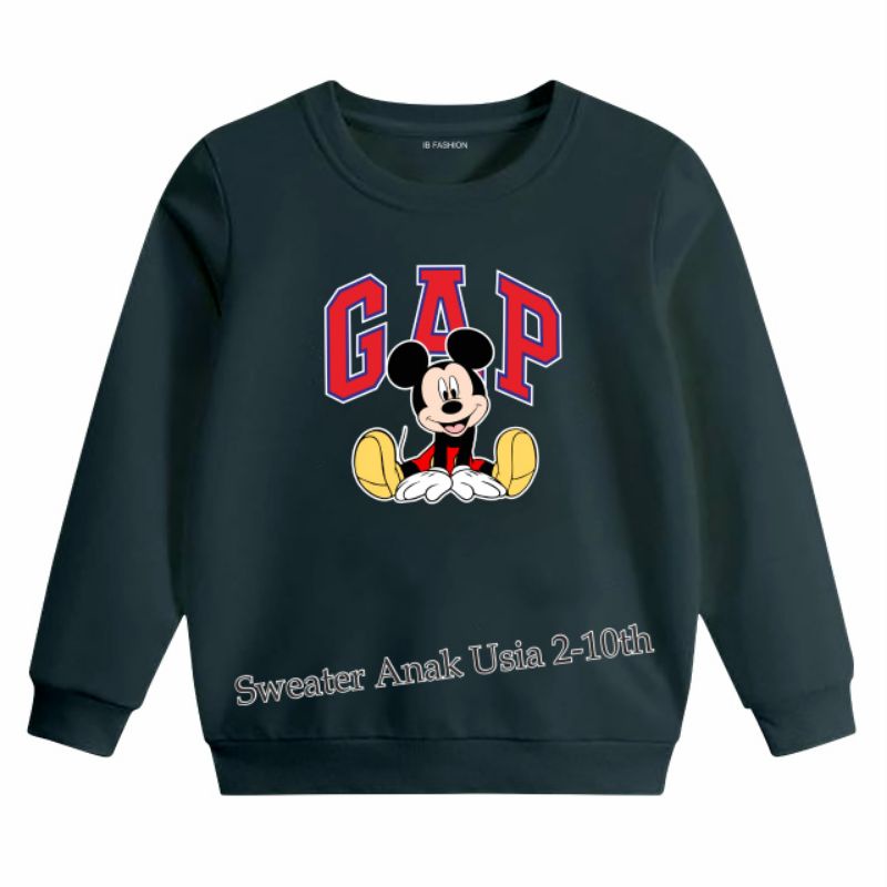 ((IB))SWEATER ANAK2 UNISEX/M1CK3Y G4P DIGITAL SABLON