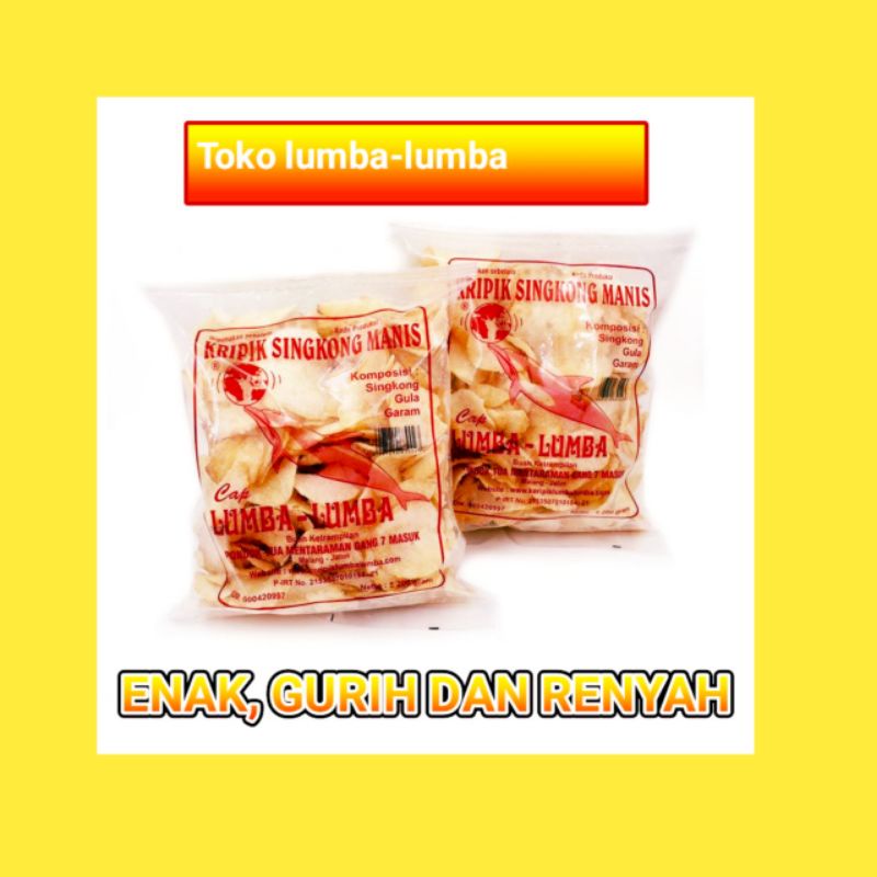 

Keripik Singkong Lumba-Lumba Utuh Manis Dan Asin 200 Gram