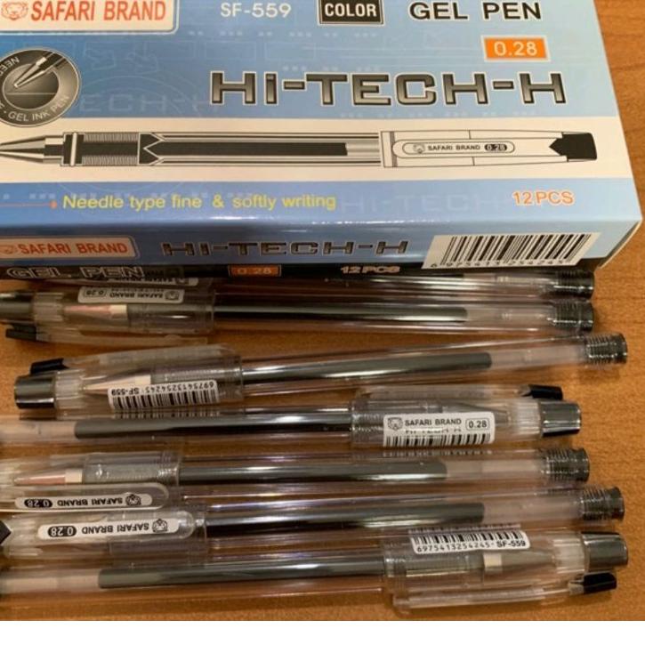 

[S(7)T ☎] (1pcs) Pulpen/Gel Pen Hi-Tech-H Hi-Tech Hitech Hi-Tec Hitec Safari HI-TECH-H Hitam [0.28]-kekinian