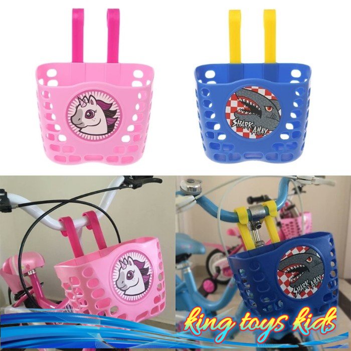 NEW / Keranjang Sepeda anak anak / Keranjang Sepeda Anak Lucu - BLUE