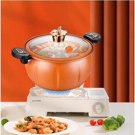 Panci Presto 26cm + Tutup Kaca Anti Lengket Mudah Melunakkan Daging / Panci Presto Pressure Cooker