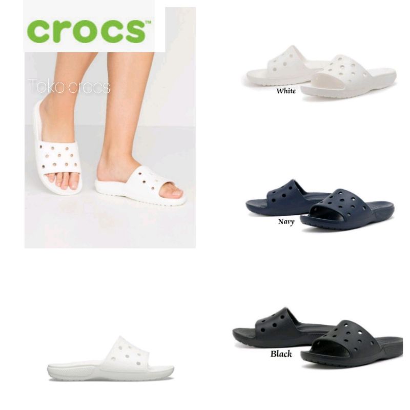 Crocs Classic Slide / Sandal Crocs Classic Slide unisex / Crocs Pria / Crocs wanita