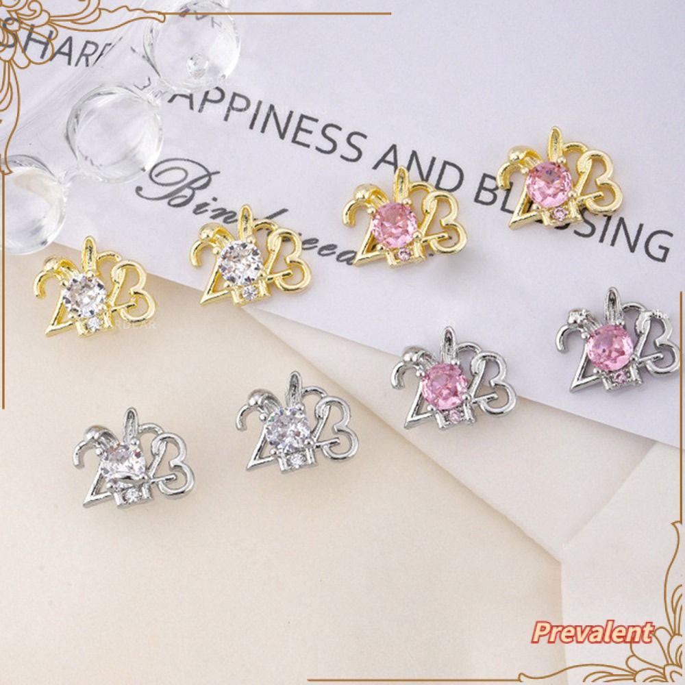 Preva 5 Pcs Perlengkapan Nail Art DIY Batu Permata Bunny Zircon Nail Art Dekorasi