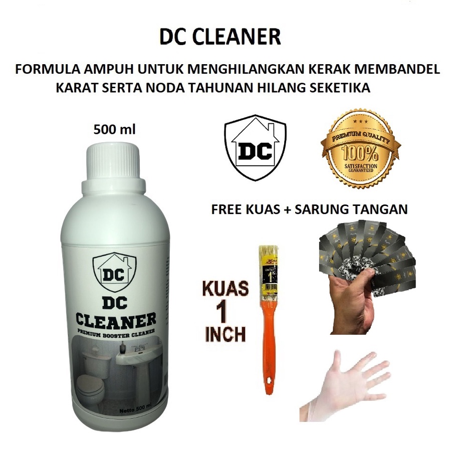 PEMBERSIH KERAK DC-CLEANER 500ML # HADIAH LANGSUNG EMAS # PEMBERSIH KERAMIK KAMAR MANDI TOILET CONTA