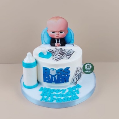 

BOSS BABY BUTTERCREAM UK 15CM / KUE ULANG TAHUN