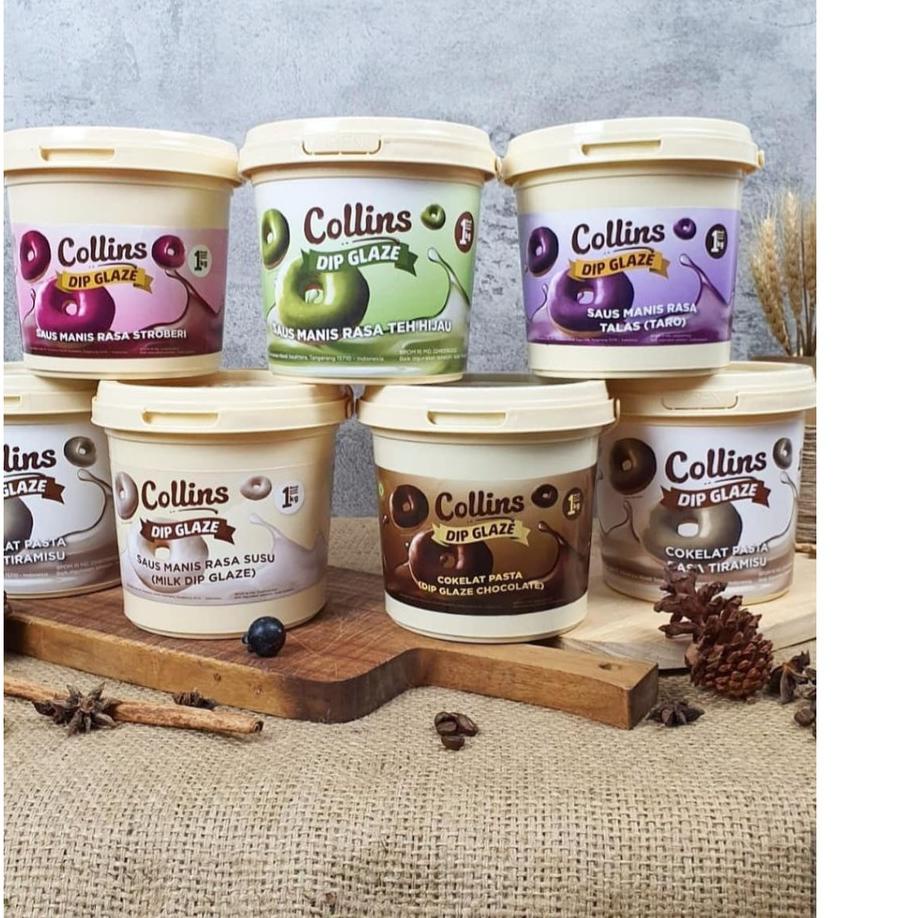 

STA148 Collins Dip Glaze 1kg - Dipping Coklat HALAL Topping Donat Pisang Nuget +