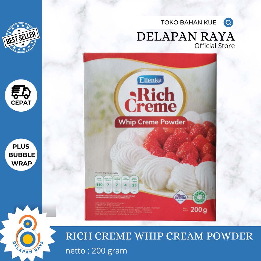 

RICH CREME WHIP CREAM POWDER 200GR - 8Raya