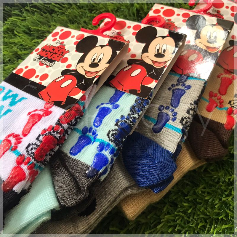 (Min 3pcs @9.000) Kaos kaki / Kids sock Disney original by Mundo (1)