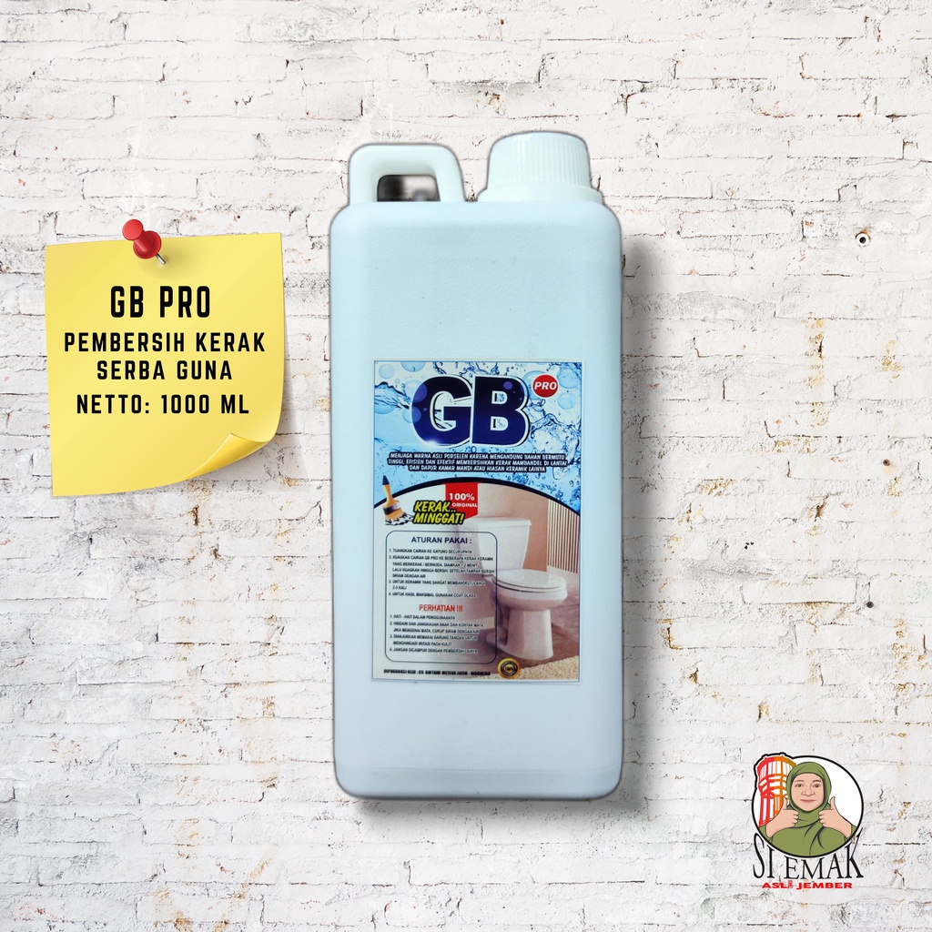 Glisbers pro  GB pro pembersih kerak keramik kemasan 1 liter