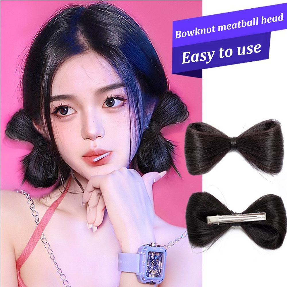 Korean INS Style Vintage Simple Jepit Rambut Elegan Hair Pin Aksesoris Rambut Wig Busur Rambut Klip Gadis Hiasan Kepala Wanita Wanita Populer