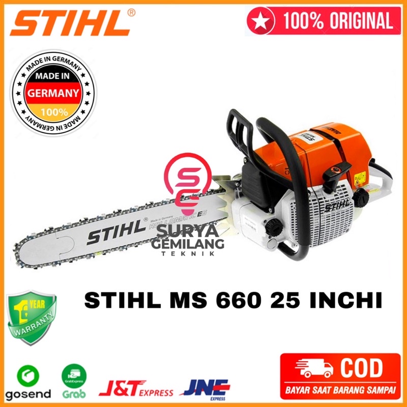 Mesin Chainsaw Stihl MS 660 Senso MS660 Gergaji Kayu Chain Saw Stihl