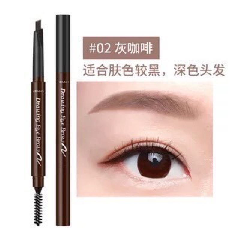 DNM Eyebrow Brow Definer Pensil Alis Tahan Lama Waterproof Longlasting