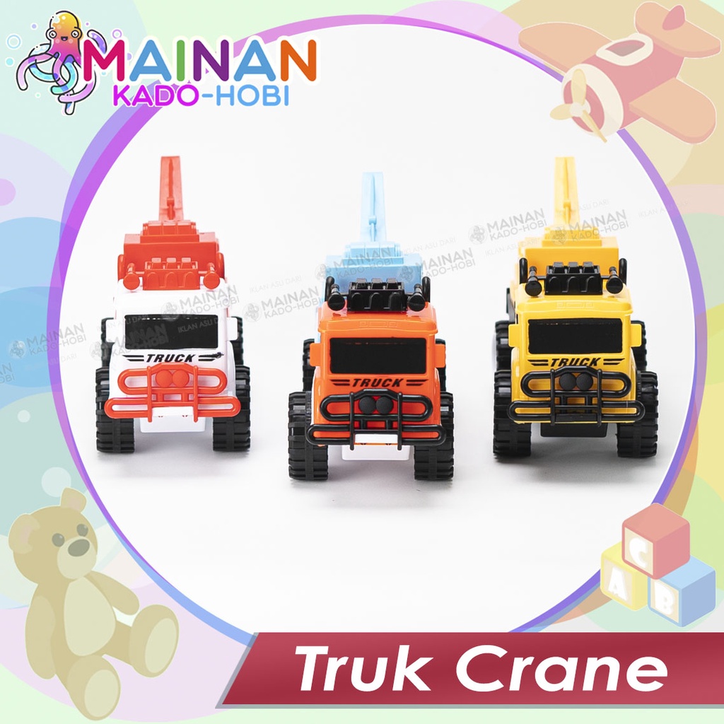 MAINAN ANAK DIECAST MOBIL TRUK KONSTRUKSI TRUCK CRANE