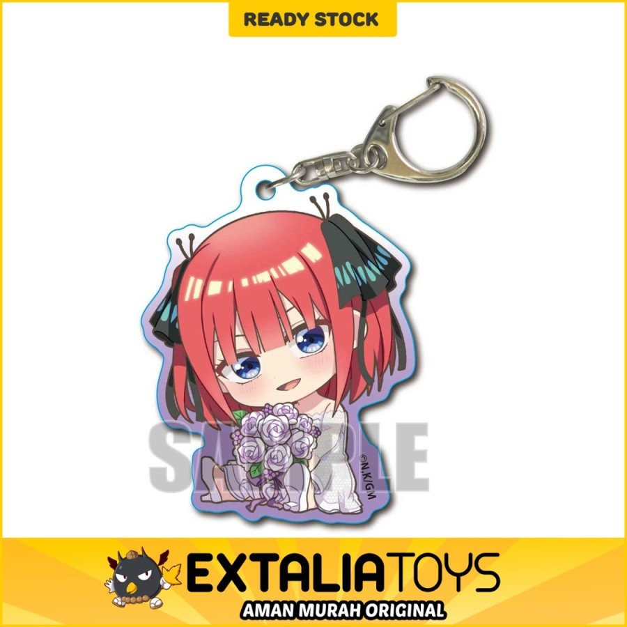 GyuGyutto Acrylic Keychain Nino Nakano - The Quintessential Quintuplets Gotoubun no Hanayome Movie