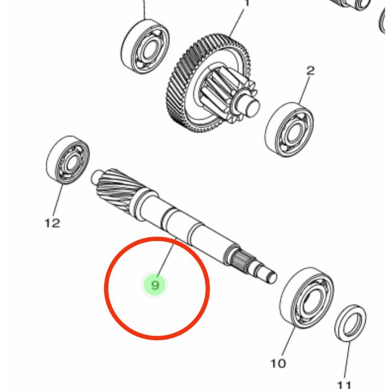 AS PULLY RASIO NMAX N MAX N-MAX LAMA OLD 2DP-E6111-00 ORIGINAL YAMAHA