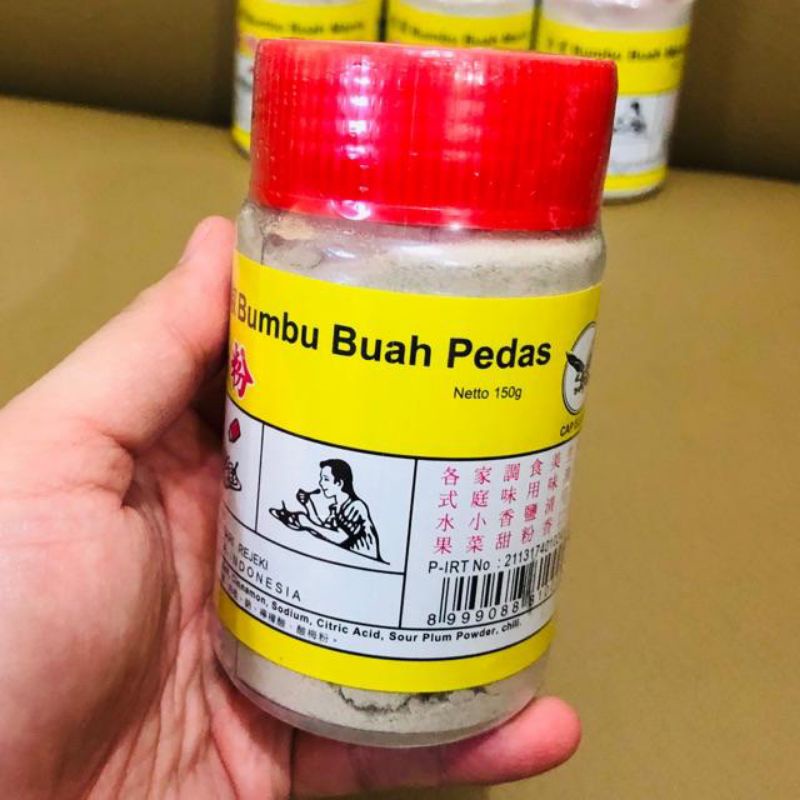 

BUMBU BUAH PEDAS 150G - bubuk kiamboi cap elang - garam buah