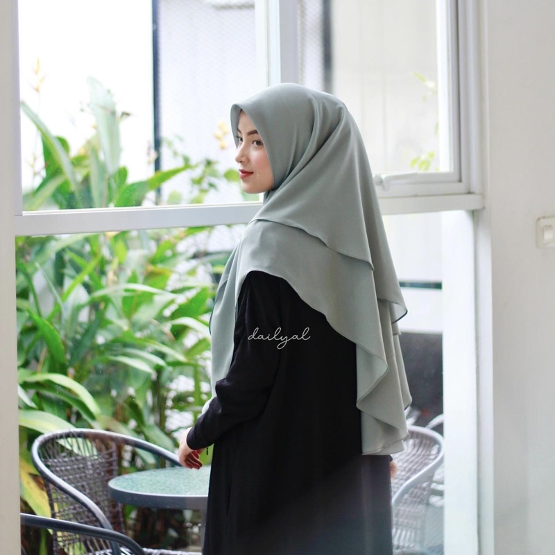 Alya Khimar (Segiempat Instan Pola Unik)