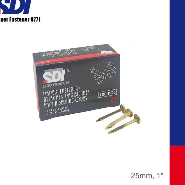 

Segera Miliki SDI File Fastener / Paku Belah 1" 100pcs 0771**