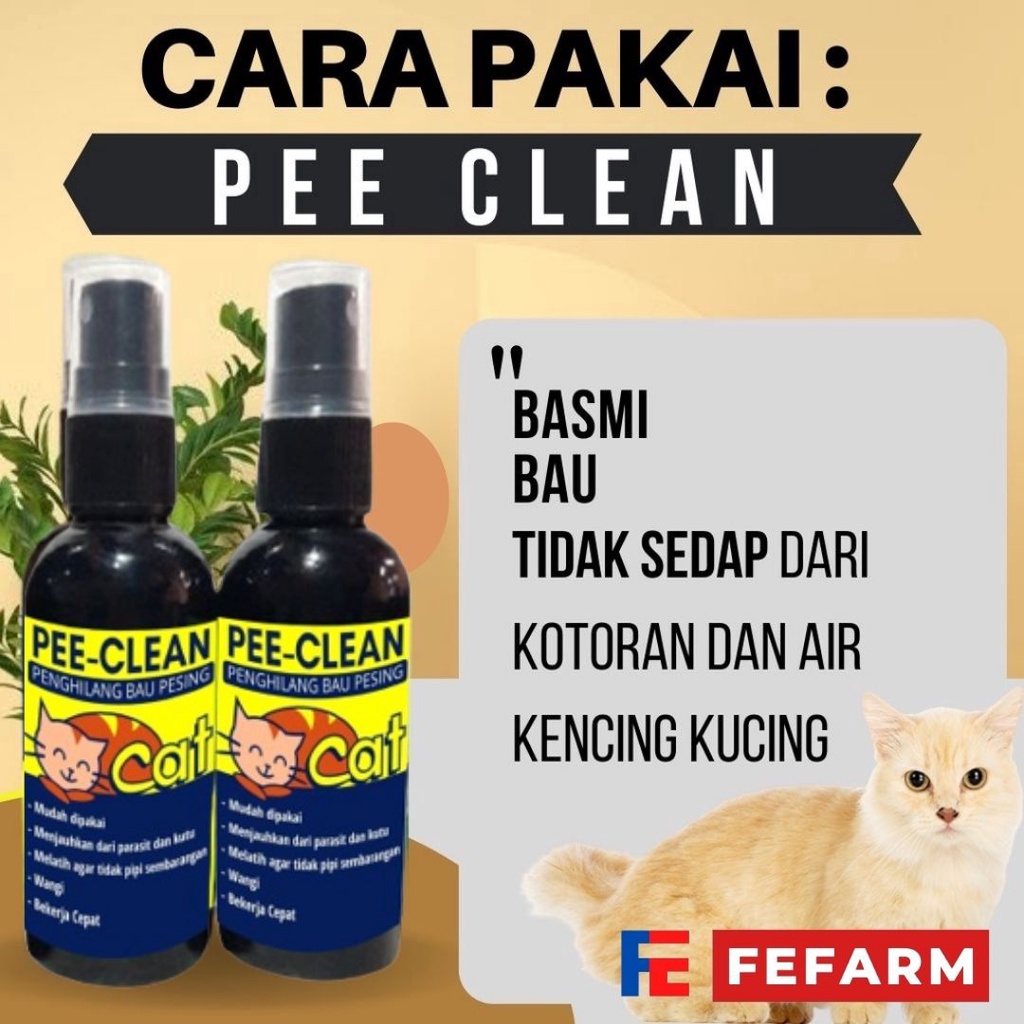 Penghilang Bau Kotoran Kucing Anjing FEFARM