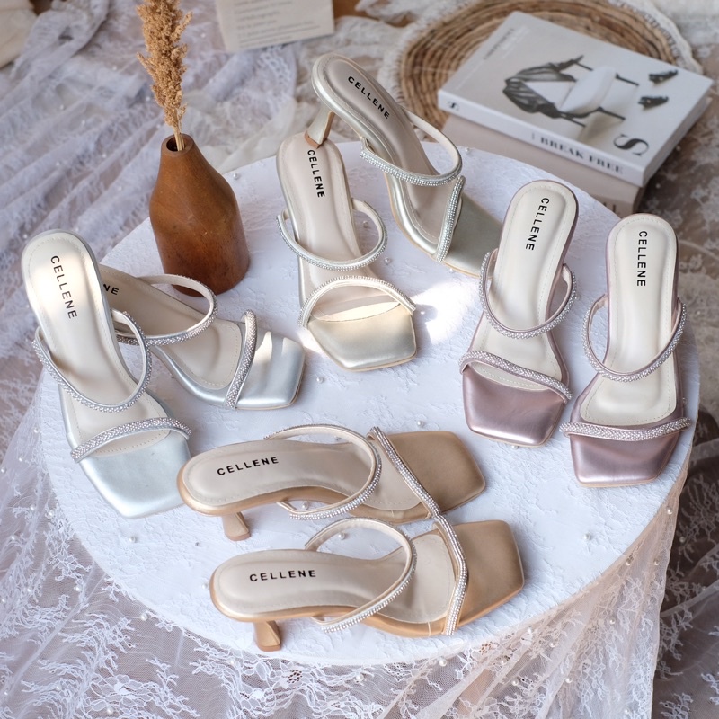 𝗖𝗘𝗟𝗟𝗘𝗡𝗘 Claretta Pump Heels 37-42 / wedding shoes sepatu pengantin wisuda kondangan