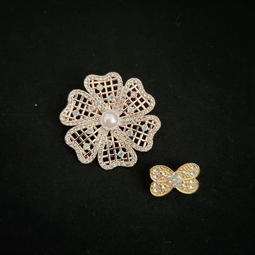 Bross  Cantik motif Bunga dan Free Bros Kecil