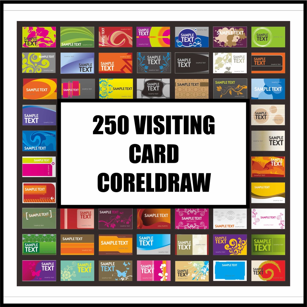 250 Visiting Card Coreldraw