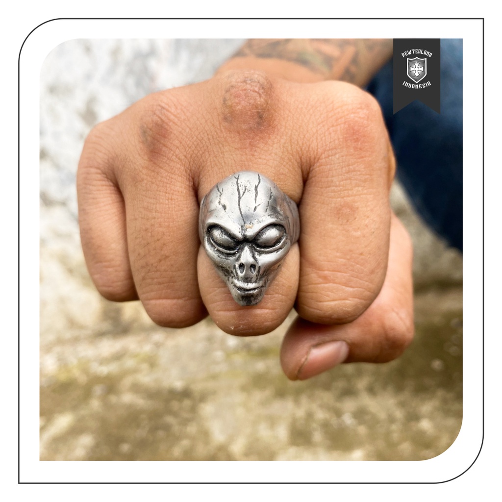 Jual Jadu Ring Skull Cincin Tengkorak Pewterland Indonesia Shopee