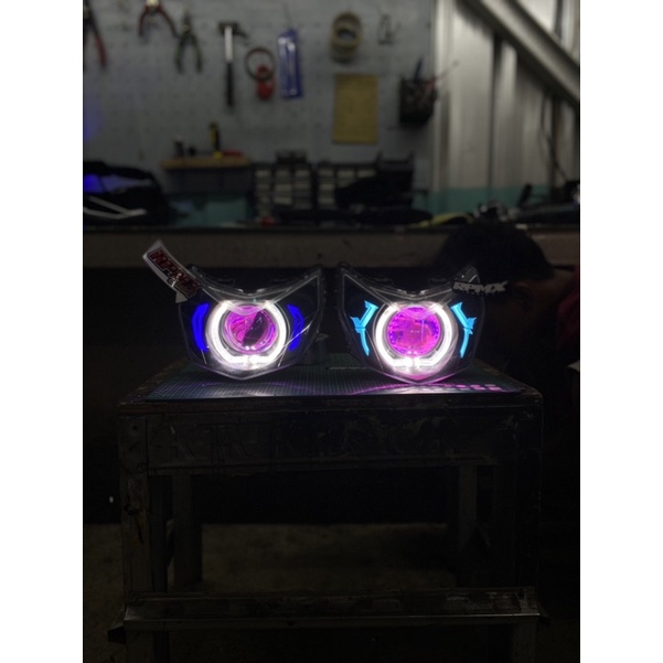 LAMPU DEPAN SUPRA X 125 CUSTOM BILED 3 INCH