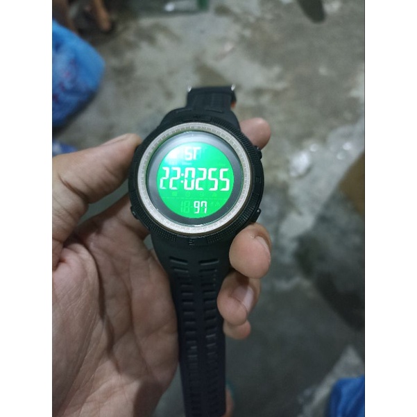Jam Tangan Pria Digital SKMEI Green LED sporty 1251 Water Resistant 50M