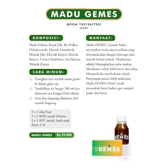 

Madu penambah nafsu makan Madu gemes by Herbalove