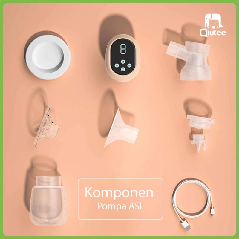 Pompa ASI elektrik portable tanpa kabel dan selang / Rechargeable Breast Pump single elektrik / Real bubee pompa adi elektrik 2 pump