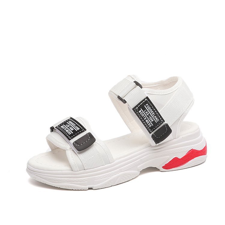 Sandal Jepit Wanita Import Shoes Cewek Sendal Santai Casual Perempuan outdoor Putih dan Hitam SD-014