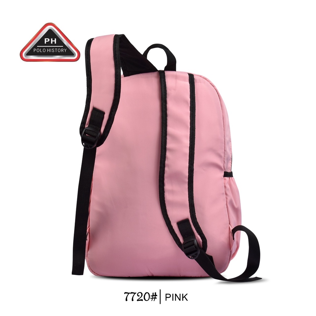 ( RSBY ) Tas Sekolah Import Polo History 7720 Tas Ransel Wanita Tas Traveling Korea Free Gantungan kunci