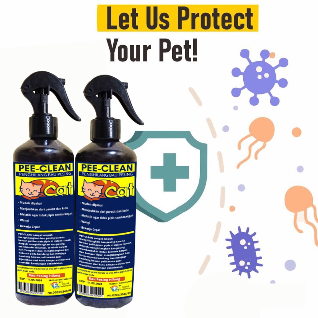 SPRAY ANTI BACTERIAL PENGHILANG BAU PESING 250ML PEE CLEAN FEZONE